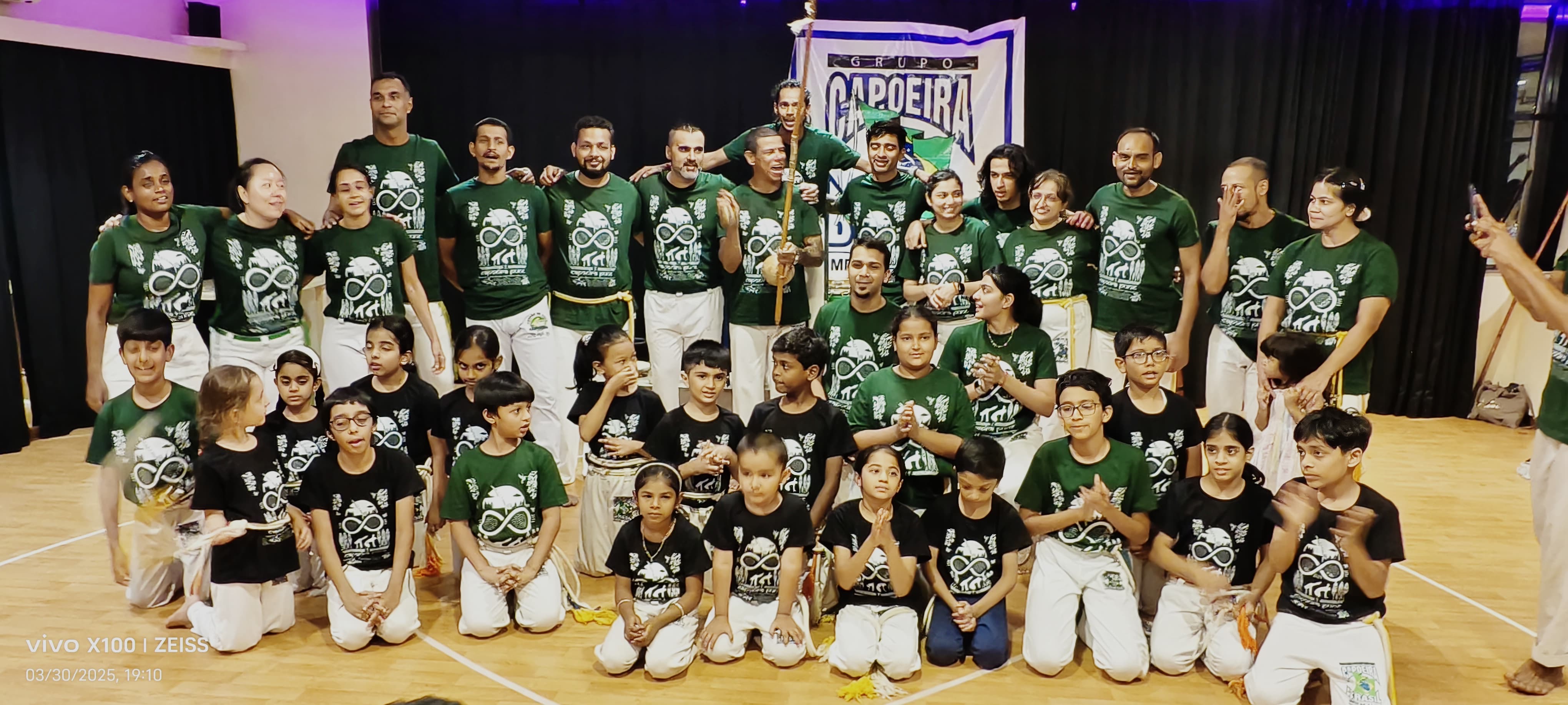 Capoeira community training outdoors in Pune