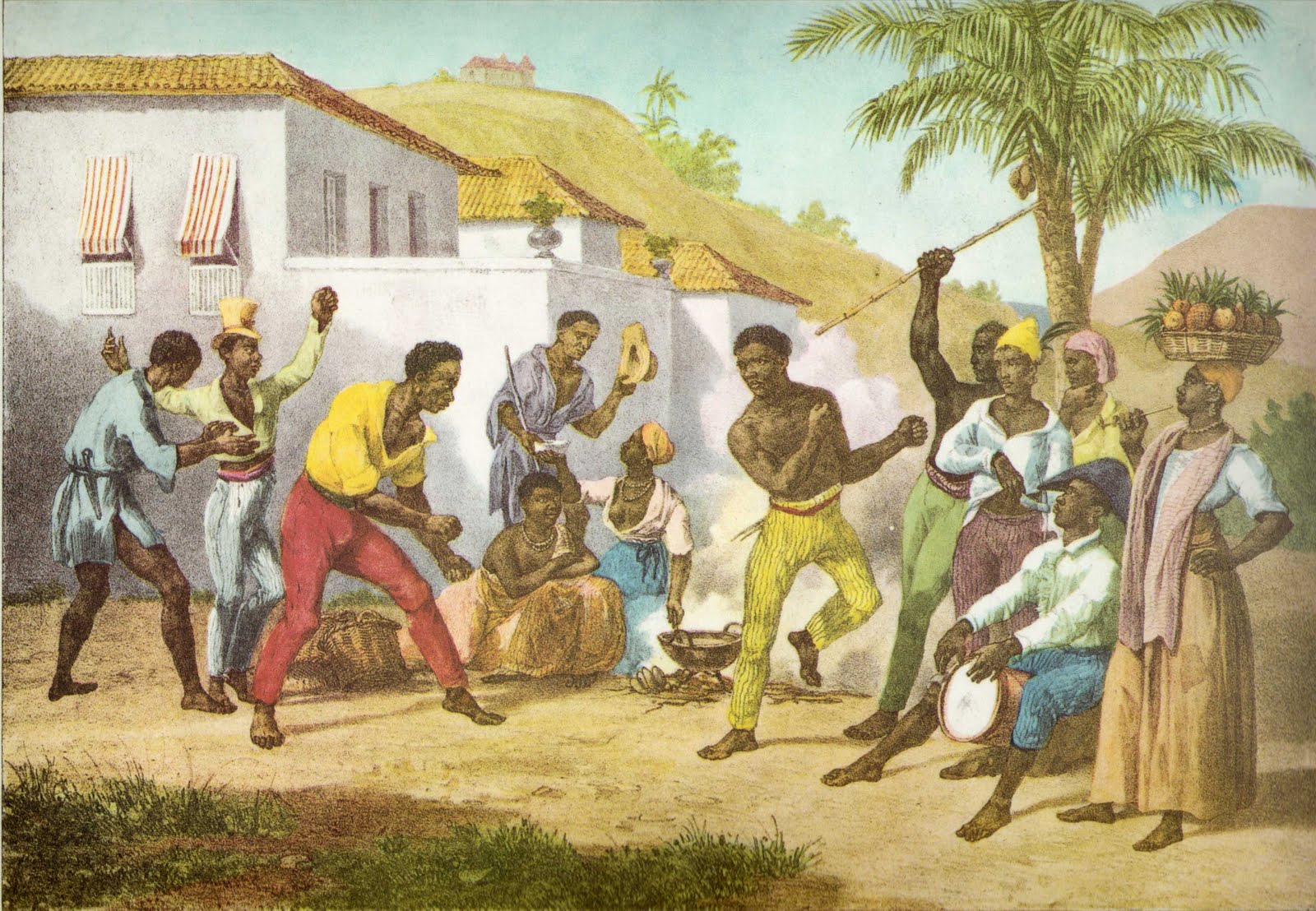 Historic image representing the roots of Capoeira